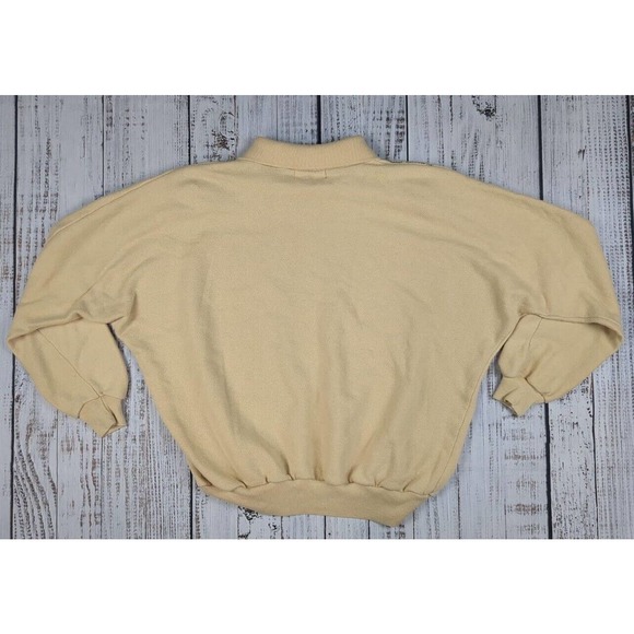 Vtg Adolfo Sport Zebra Safari African Desert Collared Sweatshirt Size Lg Nature - Picture 3 of 4